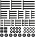 Suptek Universal TV Installation Hardware Kit with M4 M5 M6 M8 Screws and Spacers for TVs Up to 80"/204cm YF-UVSP