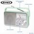 JENSEN MR-750-GR MR-750 Portable AM/FM Radio, Green