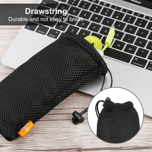 Haweel Pouch Carry Bag, Organizer for Smart Phones/Power Bank/USB Flash Drive/SD Cards and Other Accessories(Black)