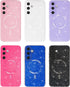 Glitter Case for Samsung Galaxy S22 - Magnetic Compatible with Magsafe, Sparkly Bling Sparkle Girly Cute Cases for