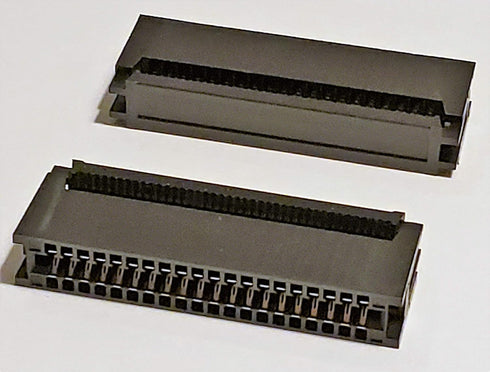 5-Pack 40P 2x20 2.54mm Spacing IDC Card Edge Connector, 40 Pins CE for Ribbon Cable 1.27mm Pitch