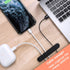 pzoz Cable Clips, 3 Pack Cord Organizer for Home Office Desk, Self Adhesive Charger Cable Management Holders (Black)