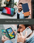 TUCCH Case Wallet for iPhone XR - Kickstand, RFID Blocking, Credit Card Slot, PU Leather Folio Cover, Black