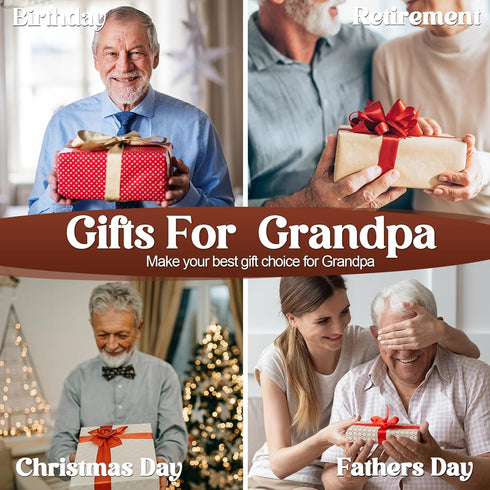 Grandpa Gifts, Wood Phone Docking Station, Nightstand Organizer for Grandpa, Christmas Stocking Stuffers, Birthday Gifts