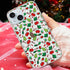 Lafunda Cute Clear Glitter Xmas Snowflake Series Protective Phone Case for iPhone 15 for Women Girls Kids Men (Tree)