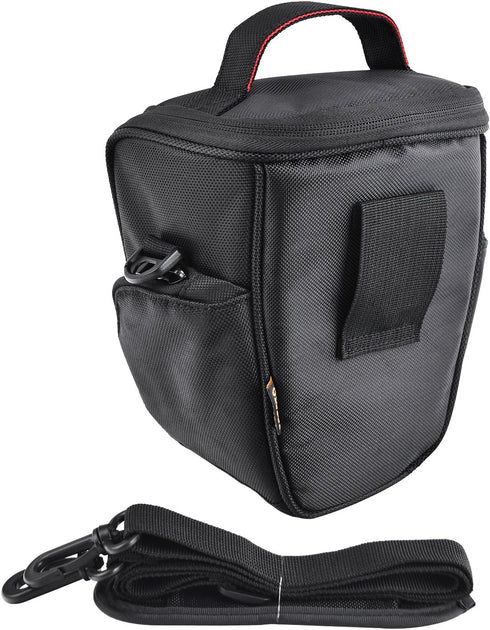 FOSOTO DSLR Camera Case Nylon Holster Bag Compatible for Nikon D3300 D3400 D3500 D5300 D5600 B700, Canon EOS Rebel XT