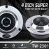 4'' Tweeters, 300watts,4 Ohm Ferrite tweeters for car audio,Titanium Film Aluminium Panel Bullet tweeters speakers,Pair