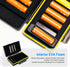 Detachable Battery Tester for AA and AAA Batteries, 10 Slots Battery Case, Water-Resistant and Shockproof