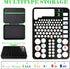 9V 7 Pack 111 Battery Organizer Storage Case with Tester for AA AAA C D Battery Holder Batteries Variety Batteries Mesh
