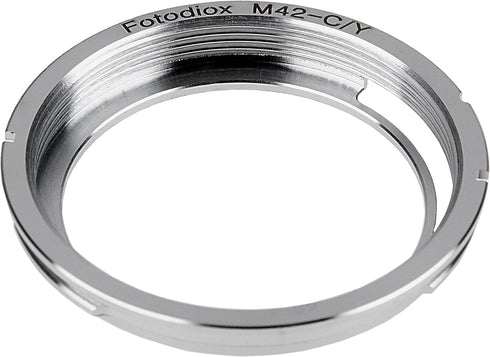 Fotodiox Lens Mount Adapter, M42 (42mm x1 Thread Screw) Lens to Contax Yashica c/y Mount Camera for Contax 167MT, RTS II, III, Yashica FX-3 2000