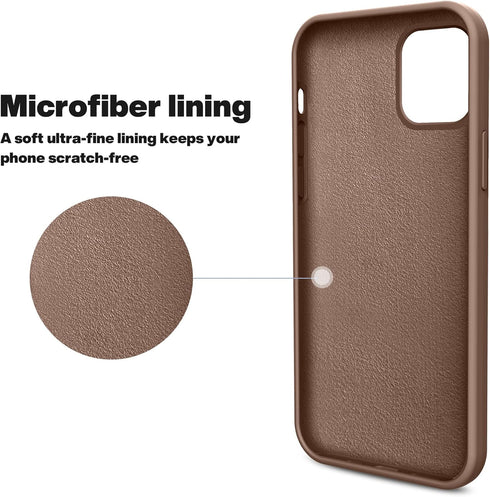 OTOFLY Premium Soft Liquid Silicone Rubber Case for iPhone 12 Pro Max 6.7 inch (2020) - Silky and Soft Touch (Light