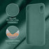 Cordking iPhone XR Case, 6.1" Ultra Slim Silicone, Shockproof with Soft Anti-Scratch Microfiber Lining, Midnight Green