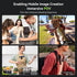 Magnetic Neck Mount for Phones, Cell Phone Holder Stand for POV/Vlog Selfie, Hand Free Necklace Strap