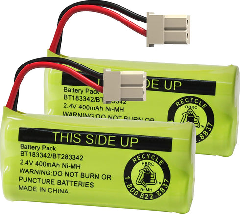 Cerepros 2-Pack BT183342 BT283342 Battery Packs for VTech Cordless Phone