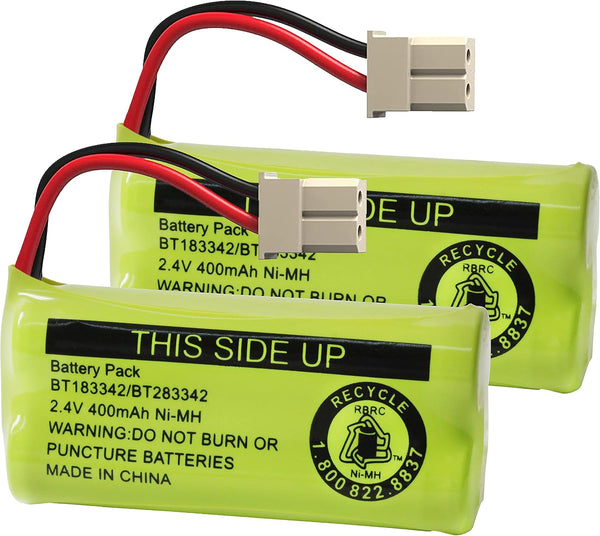 Cerepros 2-Pack BT183342 BT283342 Battery Packs for VTech Cordless Phone