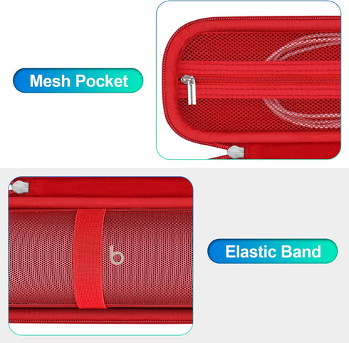 BOVKE Carrying Case - Compatible with Beats Pill Wireless Bluetooth Speaker, Portable Speaker Holder Bag with Extra