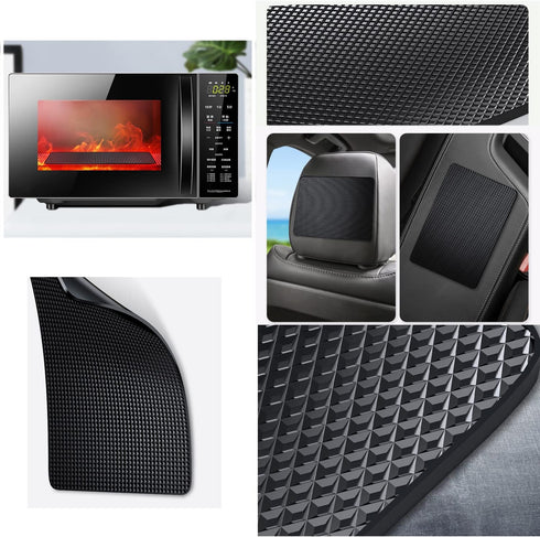 2 Pack Car Dashboard Anti-Slip Rubber Pad Grip Mat, Non-Slip Nano PU Gel Grip Heavy Duty Storage Pads