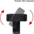 BONFOTO Universal Cell Phone Tripod Mount Adapter,Rotates Vertical and Horizontal, Adjustable with Padded Clip Fits for All Smartphones Compatible with All tripods