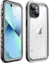 SOKUSIN Waterproof Case for iPhone 13, Shockproof Drop Proof Dustproof Clear Phone Case with Built-in Screen & Camera