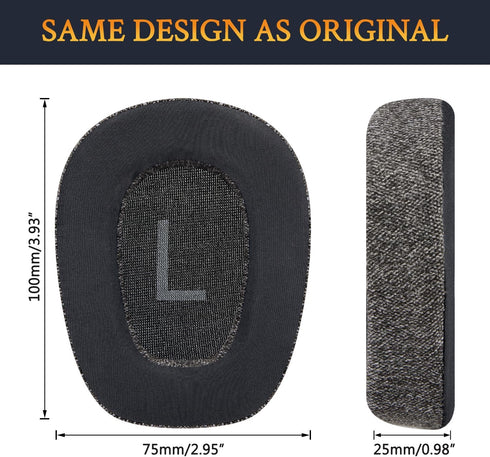 SOULWIT Cooling-Gel Ear Pads Cushions for Logitech Zone Vibe 100/125, G435 Lightspeed Wireless Headset, Comfort Noise