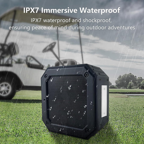 Golf Speaker, Golf Cart Bluetooth Speakers, Portable Magnetic 15W Loud with Bass, Outdoor IPX7 Waterproof Wireless