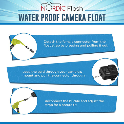 Insta360, Nordic Flash Floating Wrist Strap for Phone & Camera - Compatible with GoPro, DJI, OM System, Kodak, iPhone