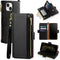 Antsturdy Compatible with iPhone 15 Wallet Case Card HolderRFID Blocking PU Leather Phone