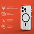 Tech21 Evo Crystal Kick Case for iPhone 15 Pro - Compatible with MagSafe, Impact Protection - Clear/Black
