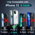SOKUSIN Waterproof Case for iPhone 13, Shockproof Drop Proof Dustproof Clear Phone Case with Built-in Screen & Camera