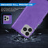 ZZXX for iPhone 14 Pro Wallet Case, RFID Blocking, Card Slot, Kickstand, Magnetic Closure, Purple