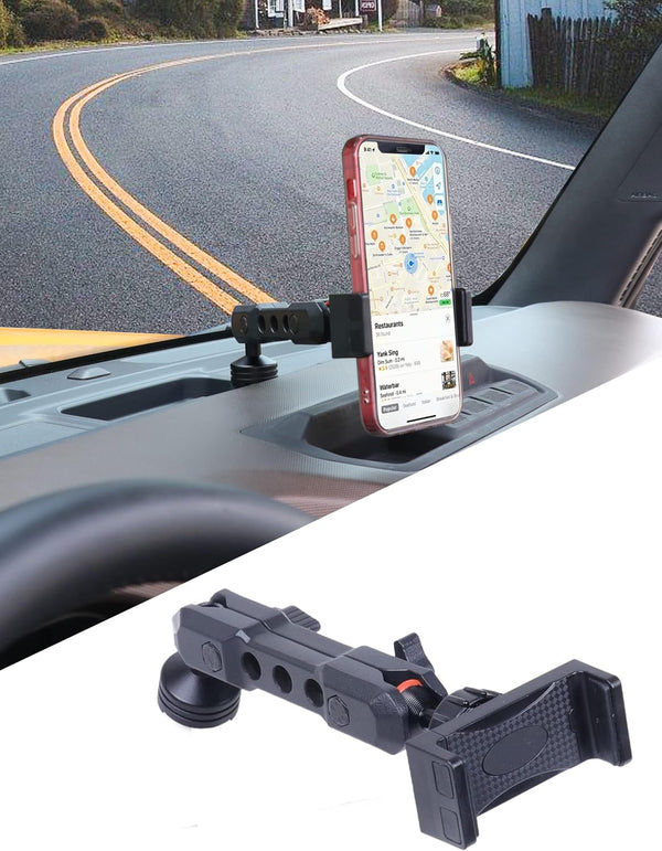 Dash Phone Mount Holder for Ford Bronco Accessories 2021-2024, 2 Door & 4 Door, Black