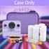 Aenllosi Hard Camera Case for Dylanto/Meetrye/Anchioo Kids Camera Instant Print, Purple, Includes 6PCS Print Paper