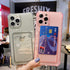Tuokiou Clear Case for iPhone 15 Pro Max, Slim Fit Drop Resistant Soft TPU Wallet Case with Card Holder (Clear)