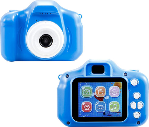 Vivitar 12 5+ Kidzcam Camera - MP HD & Video, Blue, Kids Gift