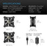 AC Infinity MULTIFAN S1 Quiet 80mm USB Fan for Receiver, DVR, Playstation, Xbox, and Computer Cabinet Cooling