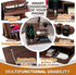 TESLYAR Wood Phone Docking Station for Men - Desktop or Nightstand Organizer - Birthday Gifts for Men, Dad