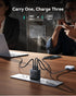 INIU 65W 3-Port 100W 17 16 15 S26 S25 10 9 USB C Charger Block, GaN Fast Charging Adapter with Cable & Advanced