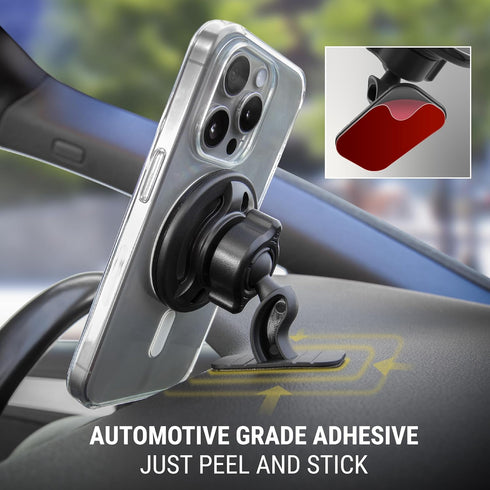 Scosche MagicMount SMSDV-SP MagSafe Car Mount, Magnetic Phone Holder for Dashboard/Vent Compatible with iPhone