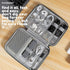 Travel Case Carry Pouch, Portable Waterproof Double Layers All-in-One Storage Bag for Power Bank USB Cable Mouse Cords