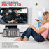 Stock Your Home DVD Storage Bags Set of 2, Media Organizer for DVDs, CDs, Blu Ray Discs, Clear Plastic Holders