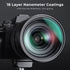K&F Concept 58mm Black Diffusion 1/8 Filter, Mist Dreamy Cinematic Effect Filter for Video/Vlog/Portrait Photography
