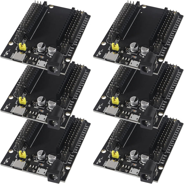 6pcs ESP32 GPIO Breakout Board, 30Pins ESP32 Development Board Type-C USB and Micro USB, WiFi+Bluetooth