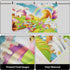 AOFOTO 5x3ft Candyland Backdrop Fantasy Giant Lollipop Candy Land Candy Themed Party Decorations Banner Cartoon Rainbow