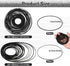 Gtziqa 80Pcs Cassette Cassette 40-135 mm 0.7mm 1mm) Recorder Rubber Belts Player Belts Replacement Kit Recorder Repair