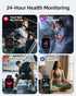 Parsonver Smart Watch 5ATM Waterproof Fitness Tracker with 100+ Sports Modes, 1.8" HD Touch Screen