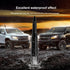 Car Truck Antenna with Tire Valve Caps, American Flag Short Replacement for GMC, Chevy, Ford, and Dodge.