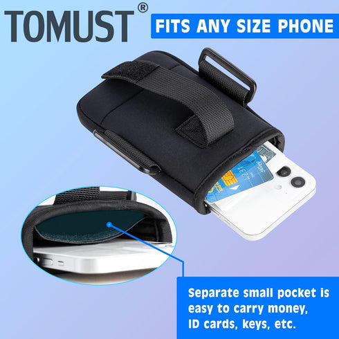 Lightweight Arm Band Phone Holder with Three Strap, Reflective Logo, Elastic Sleeve for iPhone and Android, Running