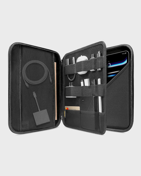 tomtoc Portfolio Case for 13 Inch iPad Pro M4 2024 & iPad Air M2, Protective Sleeve with Accessories Pocket