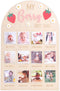 WAOUH Berry First Year Photo Wood Board - Strawberry 1st Birthday Decorations,Strawberry