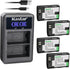 Kastar 4-Pack LP-E6 Battery and LED2 USB Charger for Blackmagic BMPCC 4K, 6K Cameras